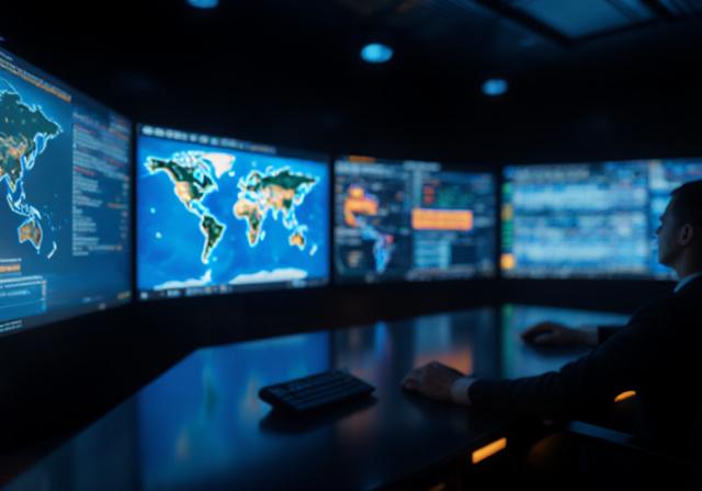 A & S DISTRIBUTION SERVICES, INC. logistics dispatch center with high-tech displays