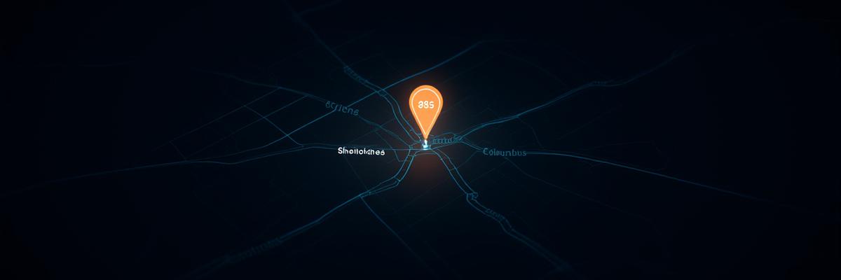 Map showing A & S DISTRIBUTION SERVICES, INC. at 985 Shrock Road, Columbus OH