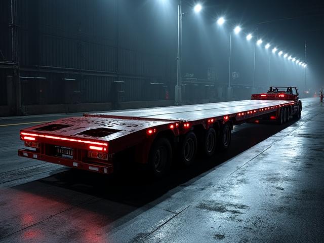 RGN Lowboy trailer for heavy equipment